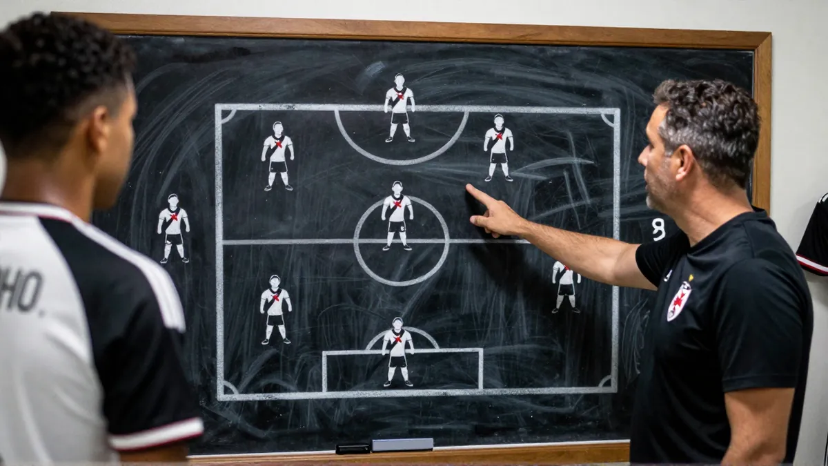 Pedrinho retorna ao CT do Vasco da Gama e técnico apresenta Pedro Emanuel